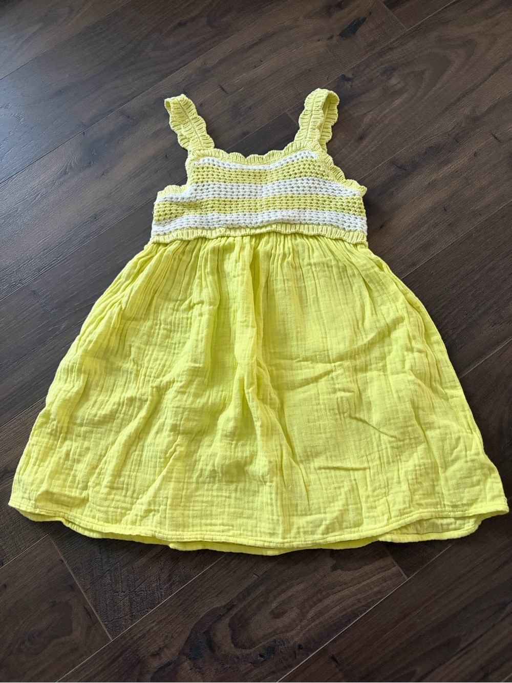 BabyGAP Yellow Crochet-Bodice Sundress